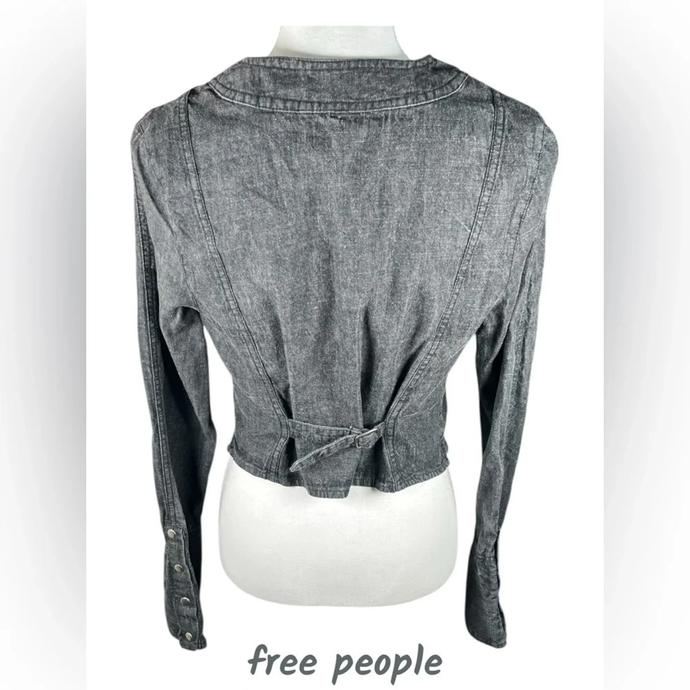 Free People | Caroline Top in Black Wash Color